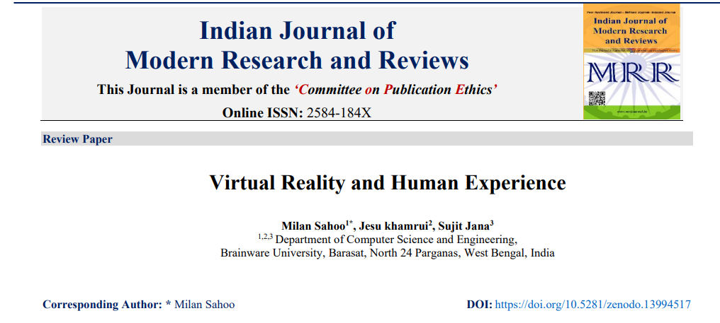 Virtual Reality and Human Experience